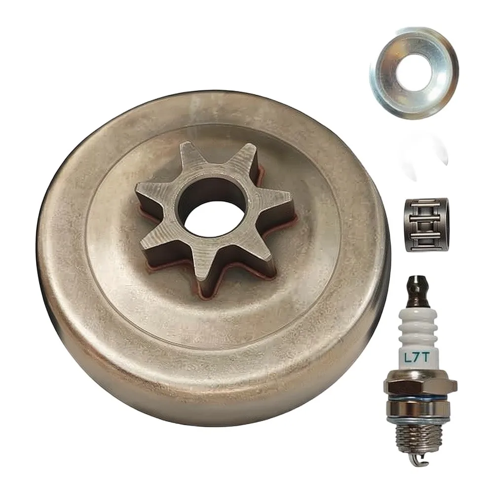 .325 Pitch 7T Clutch Drum Sprocket Kit For Stihl= MS261 MS271 MS291 Chainsaw= Parts With Bearing & Washer Replacement Set