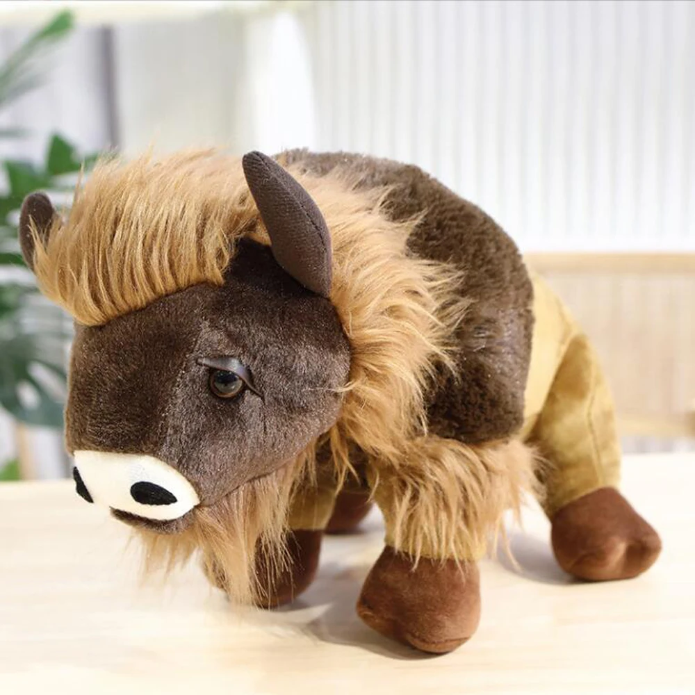 Simulated Bison Buffalo Yak Cow Children Stuffed Plush Toy