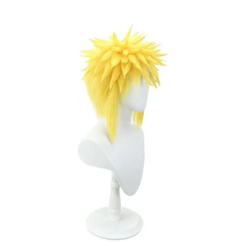 

AIAI 2025HOKAGE NINJA Minato Namikaze Cosplay Synthetic Anime Coser 4th hokage Heat Resistant Fiber High Quality Wig Daily P