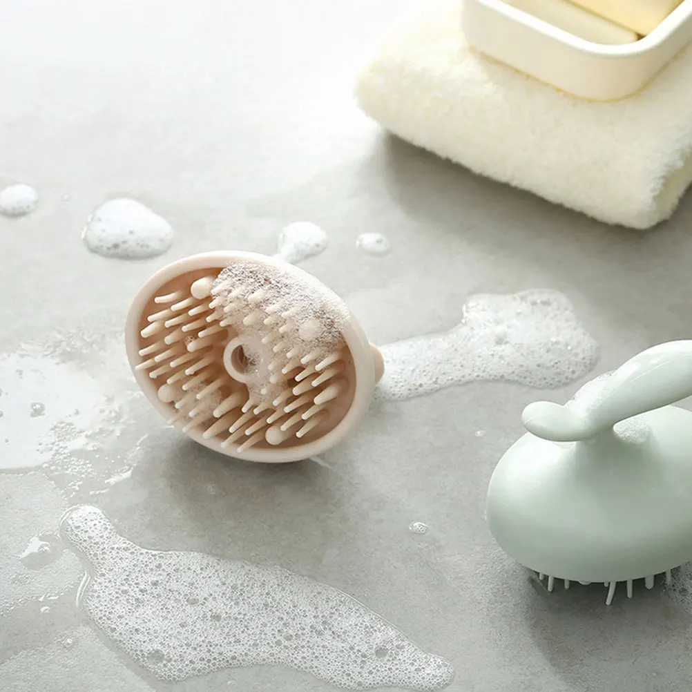 2 قطعة فرشاة شامبو فروة الرأس ثنائي الغرض فرشاة تدليك ناعمة للتنظيف العميق الاسترخاء العناية بفروة الرأس منع تساقط الشعر