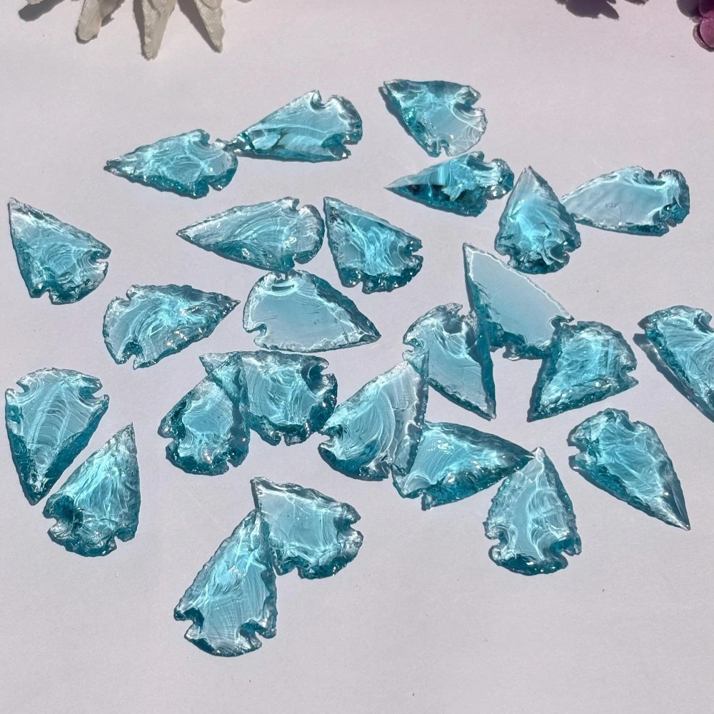 Artificial Arrowhead Points Carving Gemstones Unique Specimen for Collectibles and Educational Use Perfect for Home Collection