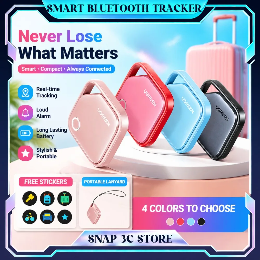 オリジナルugreenスマートタグ-スマートbluetoothトラッカー-find-my対応-紛失防止キーファインダー-財布-アイテムロケーター（ios専用）