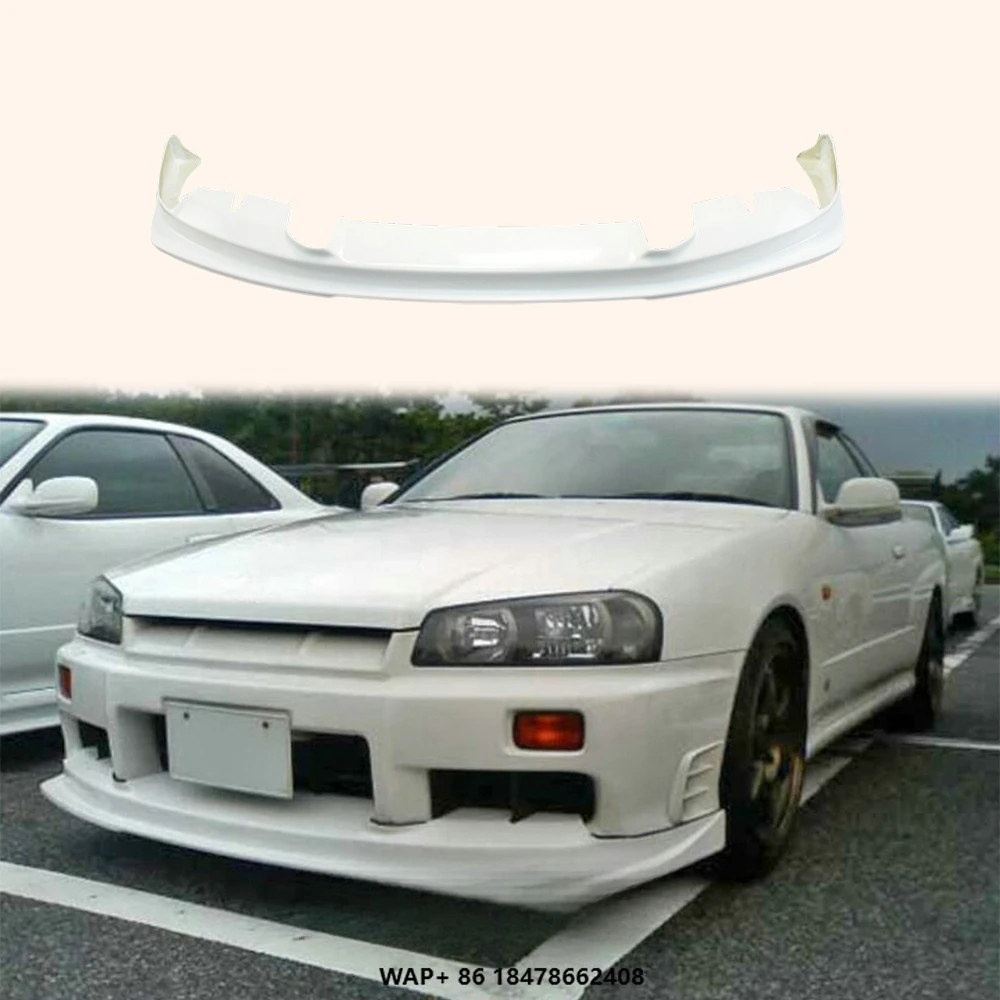

For Nissan Skyline R34 GTT Only ER34 HSM Type FRP Front Lip (Pre-facelift Only)