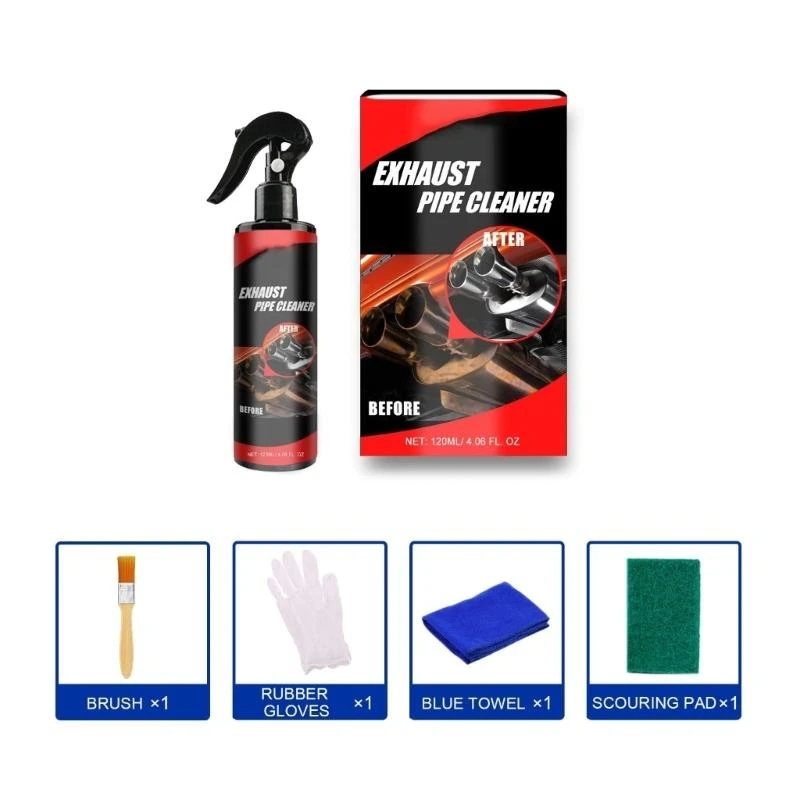 Complete Rusts Remover Cleaning & Protecting for Car Motorcycle Exhaust Pipes