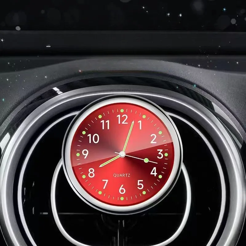 ساعة سيارة مضيئة لمرسيدس بنز ، زينة سيارات ، إكسسوارات سيارات ، AMG ، A ، B ، C ، E ، S ، R ، G ، Class ، GLK ، GLA ، GLA ، GLC ، GLB ، جل ، CLS ، CLA