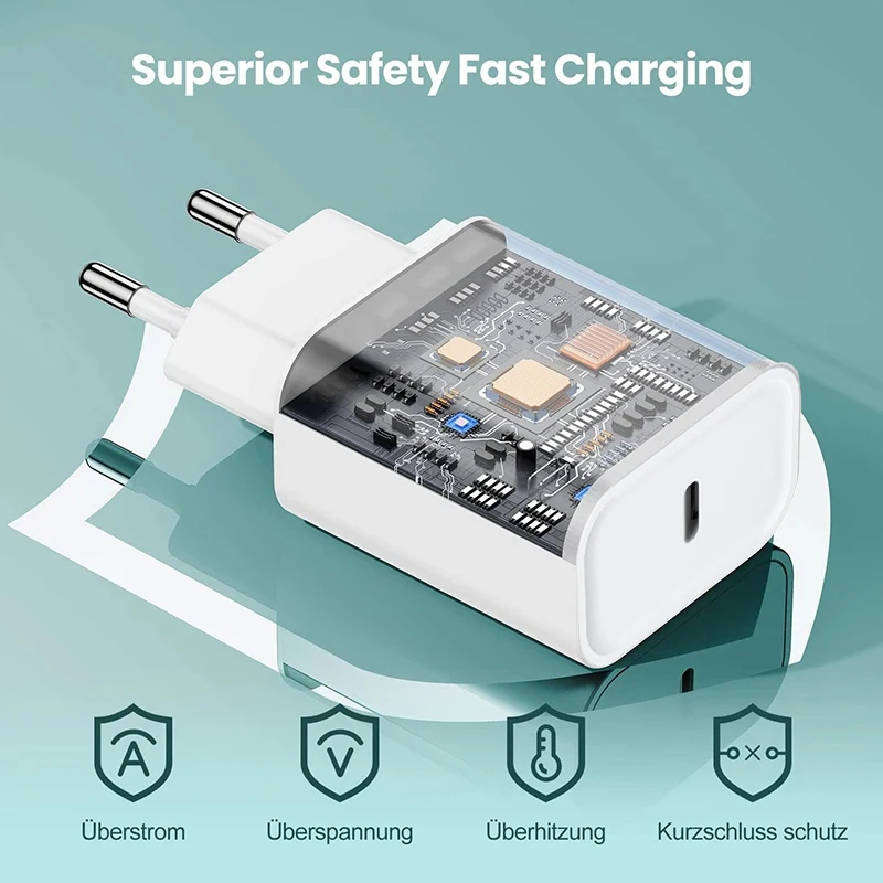 PD 40W Charger USB C Fast Charging Cable For iPhone 17 16 15 Pro Max Air Mini Type C Data line Quick Phone Charger Power Adapter - náhled 5