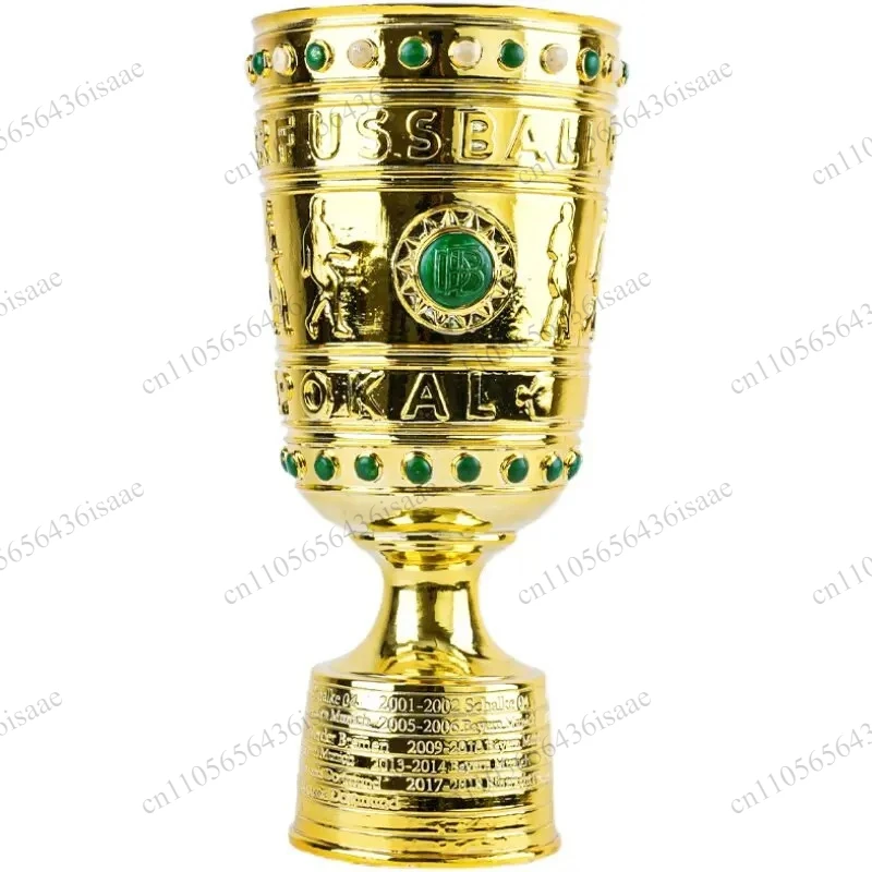 37cm DFB Pokal Trophy Replica, German Cup Soccer Fan Decor Ornament for Bayern & Dortmund Fans