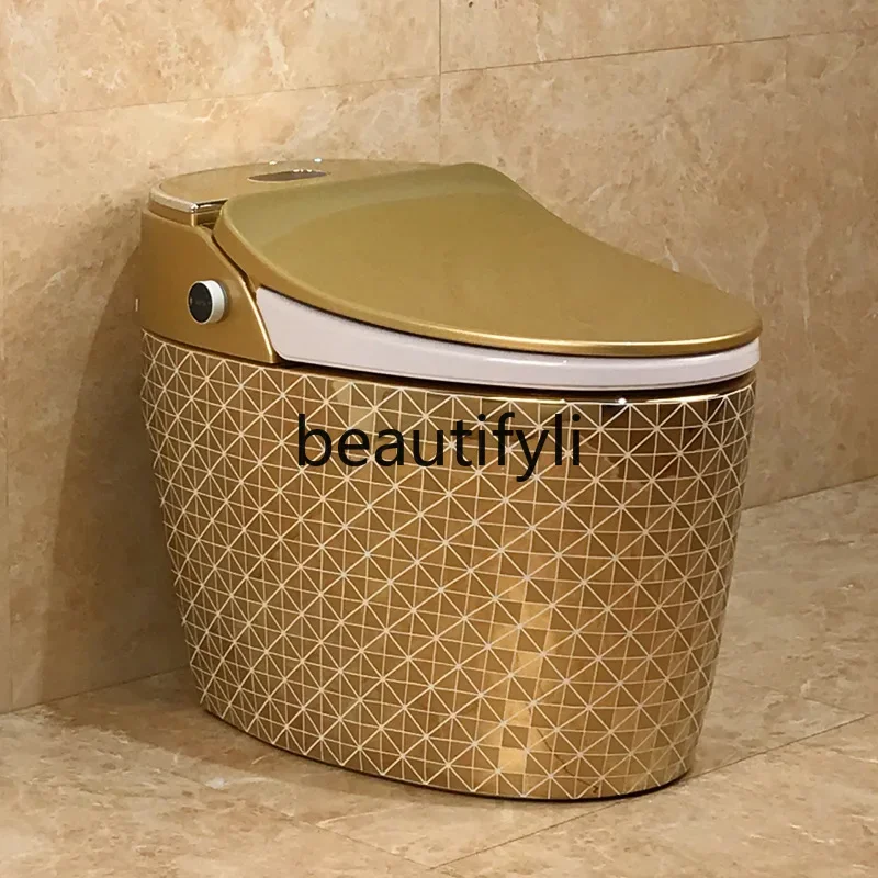 B567 Gold smart toilet Color gold automatic toilet Constant temperature women's washing impulse Strong titanium toilet