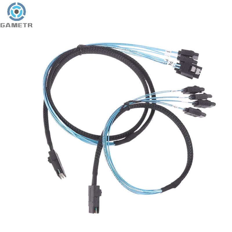 Кабель SAS SATA Mini-SAS SFF-8087 к 4 SATA Cable 7Pin Cable 12Gbps