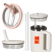 40oz Flip Straw Leak Proof Lid for Stanley H2.0 Quencher ProTour Tumbler Lid Replacement for Stanley Cup Accessories Straw Cover