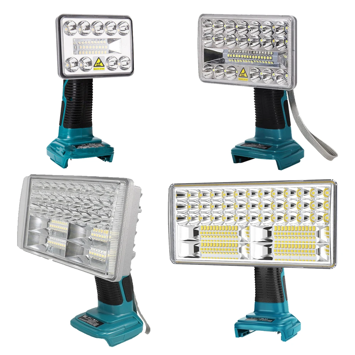 Imagem -02 - Lanterna Led para Makita Luz de Trabalho sem Fio Holofote ao ar Livre Bateria Li-ion com Usb 14.4v 18v Bl1430 Bl1850 Bl1860b