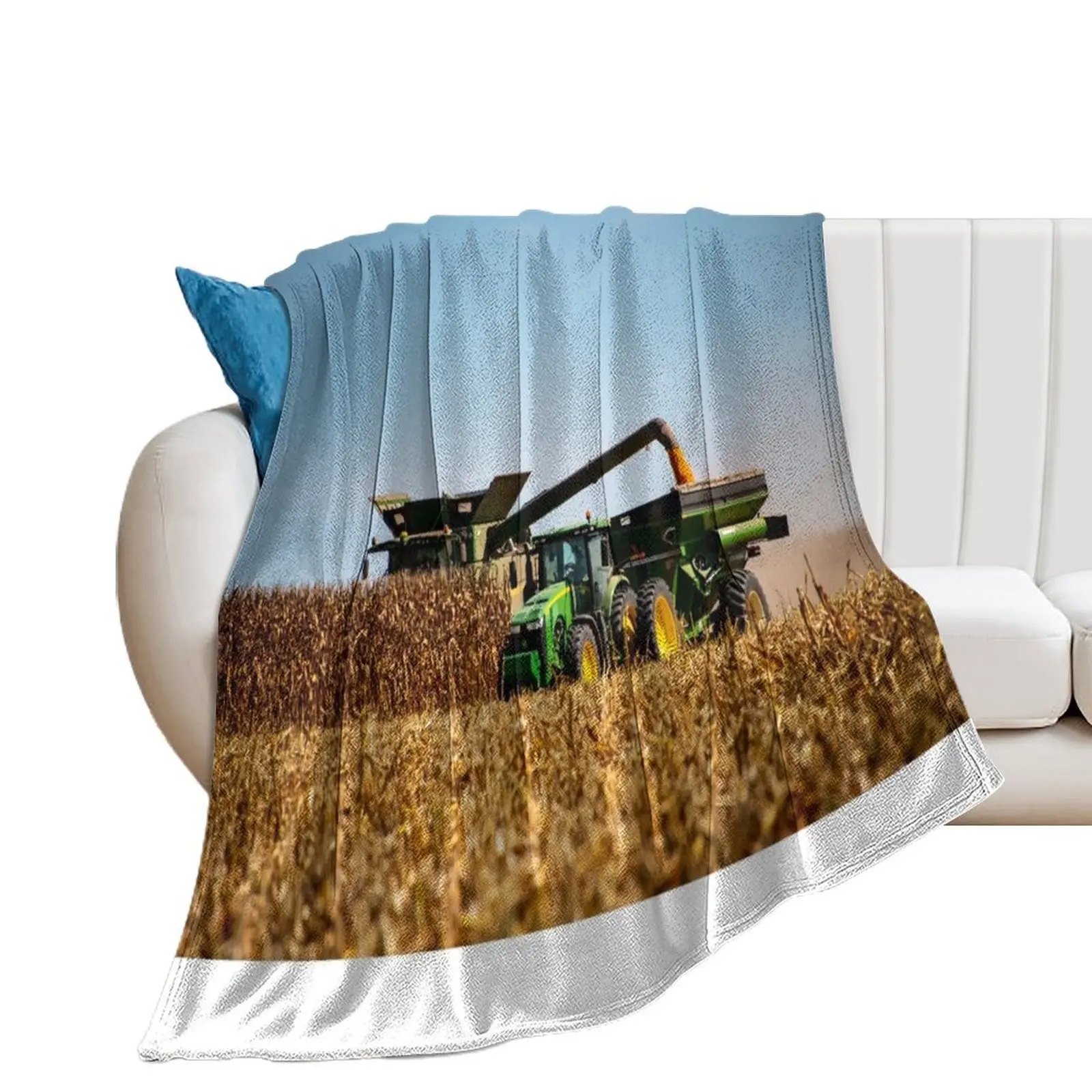 

Corn harvest Throw Blanket Single Plaid on the sofa Soft Big Blankets