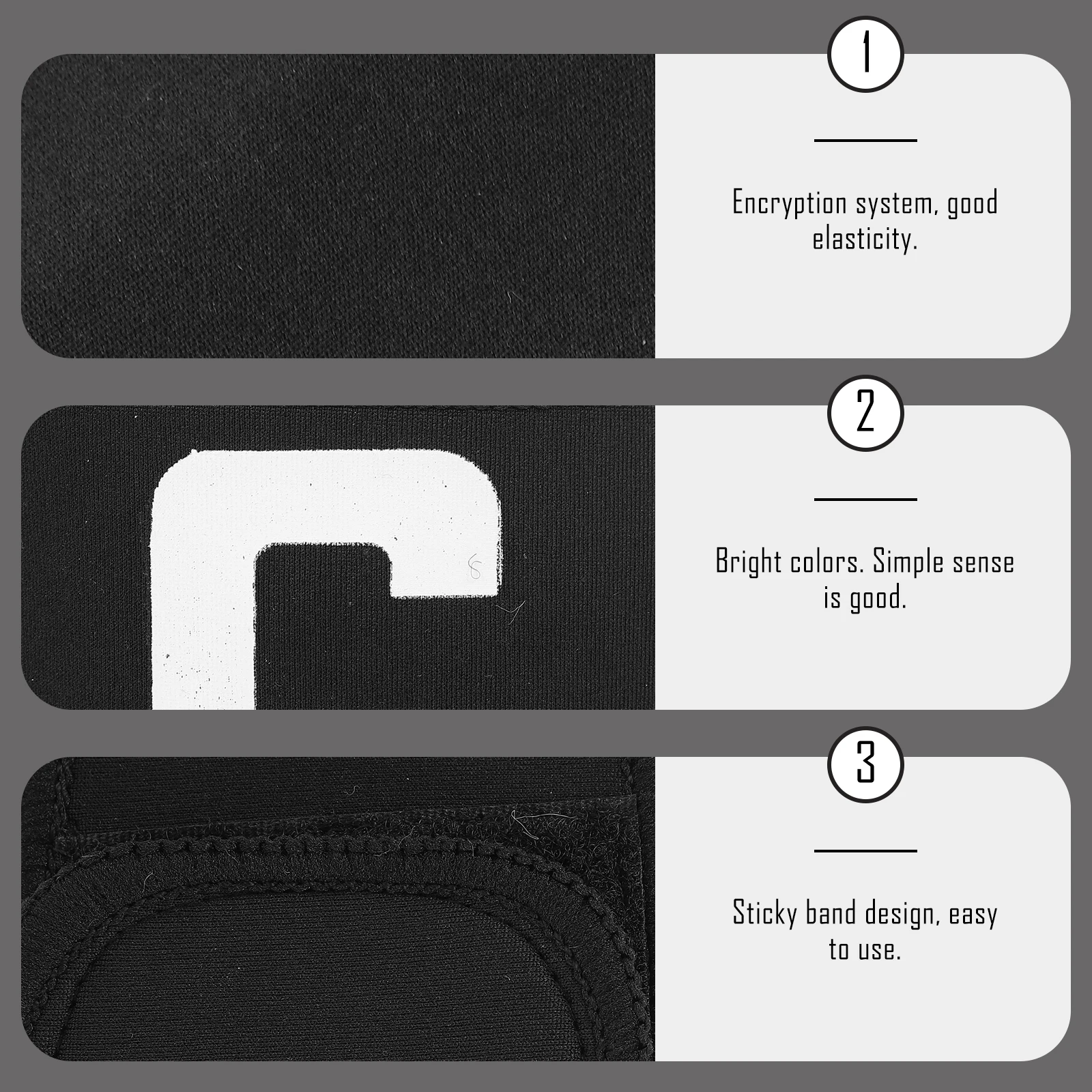 3 pezzi di fascia da capitano per calcio, basket regolabile, forniture sportive, squadra durevole di alta qualità a lungo uso