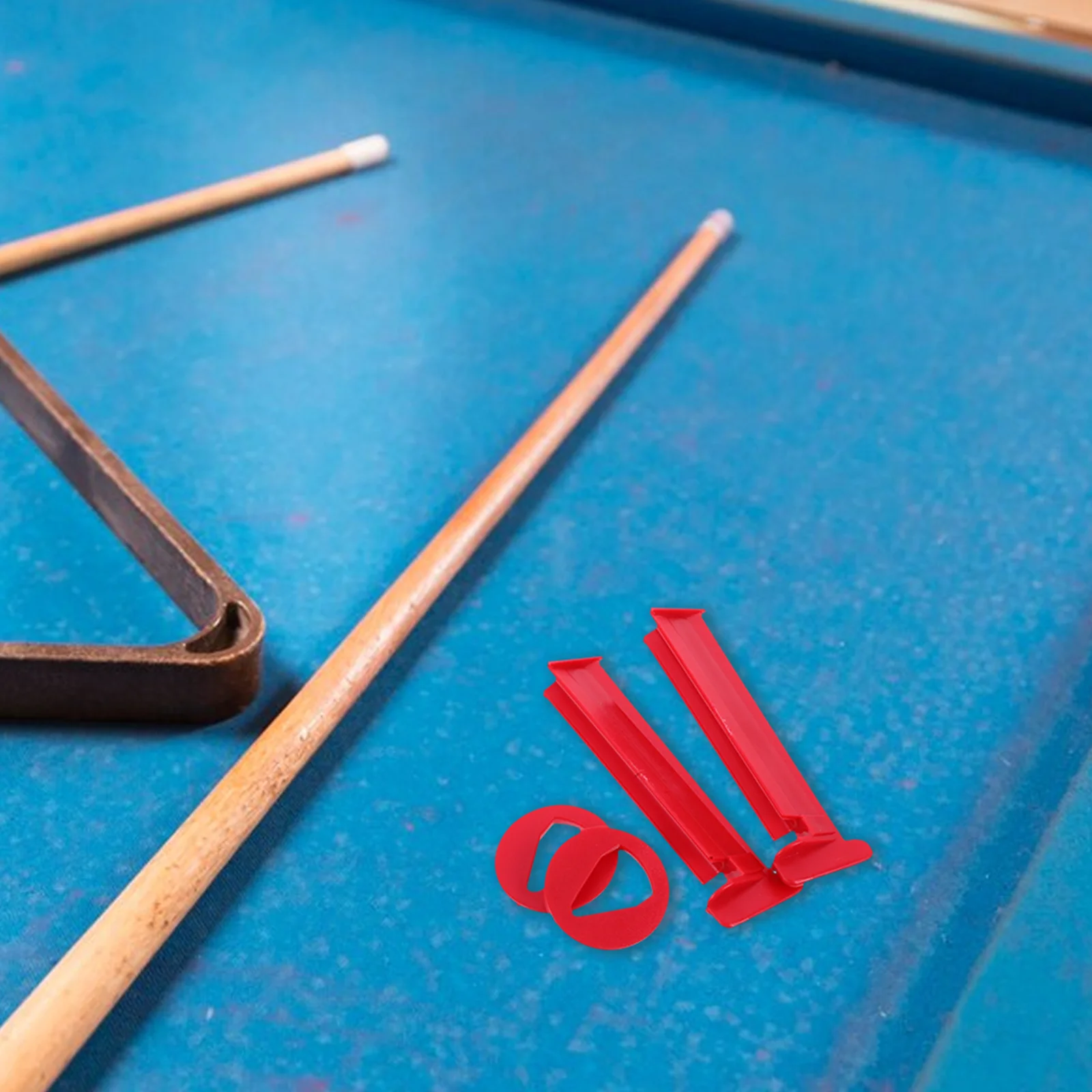 

2pcs Pool Cue Tip Repair Kit Red Color Plastic Material Billiard Accessories Precision Tool For Cue Tips Replacement