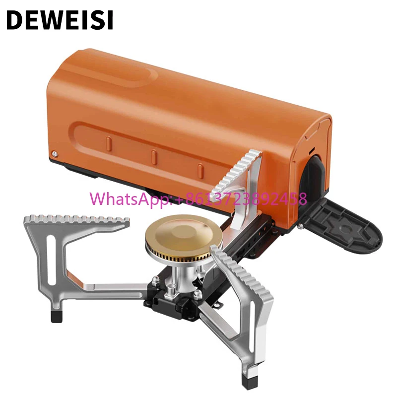 

DEWEISI Foldable Backpacking Camping Gas Stove burner with Storage Bag for Outdoor Camping Hiking Backpacking Road Trip