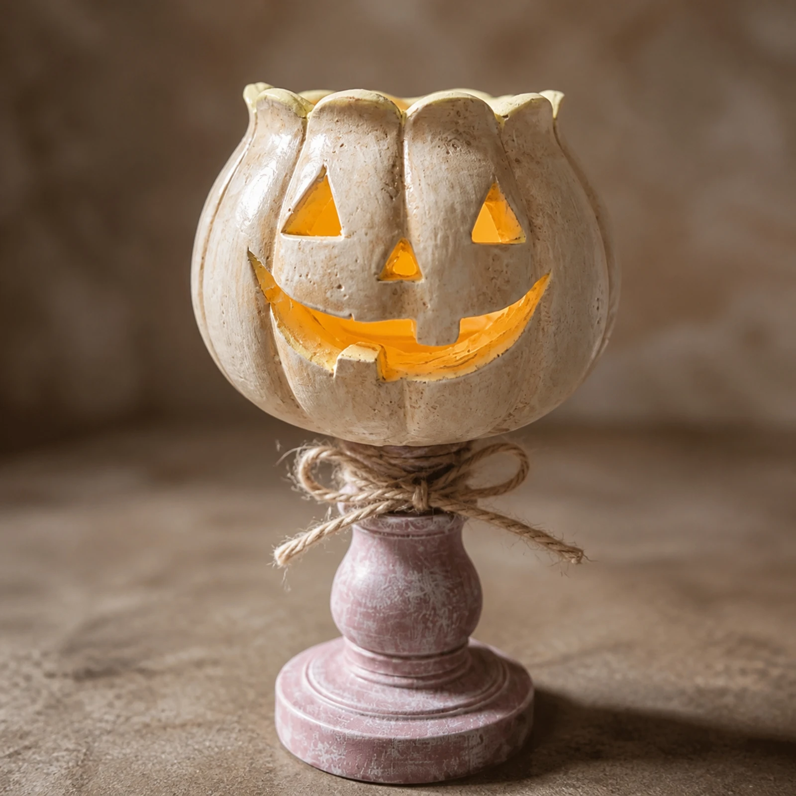 Resin Pedestal Pumpkin Candle  - đánh giá và giá Candle Holder Decor