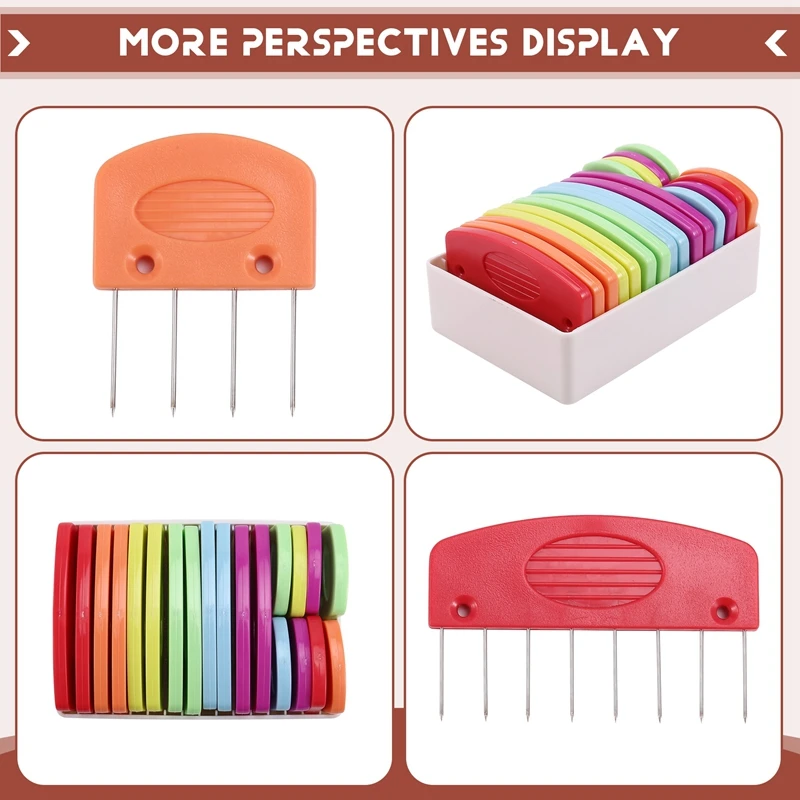 L81A 2025-20 Stücke DIY Strickblocker Set Edelstahl Stricken Blockieren Matten Und Pins Mit 2 Größen Für DIY Stricken Häkeln