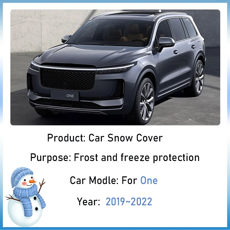 Car Snow Cover For Lixiang Li One 2019 2020 2021 2022 Winter Waterproof Anti Frost Front Windshield Window Shield Accessories