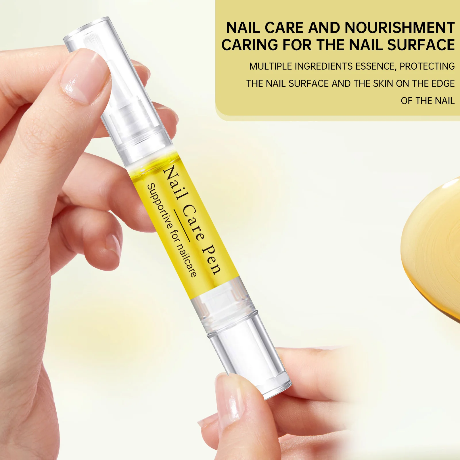 ปากกาดูแลเล็บแบบพกพาขนาด 2 มล. - ให้ความชุ่มชื้น, ซ่อมแซมความแห้งกร้านและเล็บ, สาระสําคัญจากธรรมชาติ, การดูดซึมอย่างรวดเร็ว, เป็นมิตรกับการเดินทาง