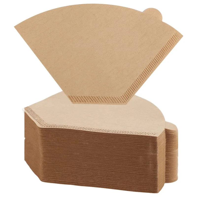 200Pcs Coffee Filter Natural Unbleached Coffee Filters Cone Paper Disposable Coffee Filters for Pour Over and Drip