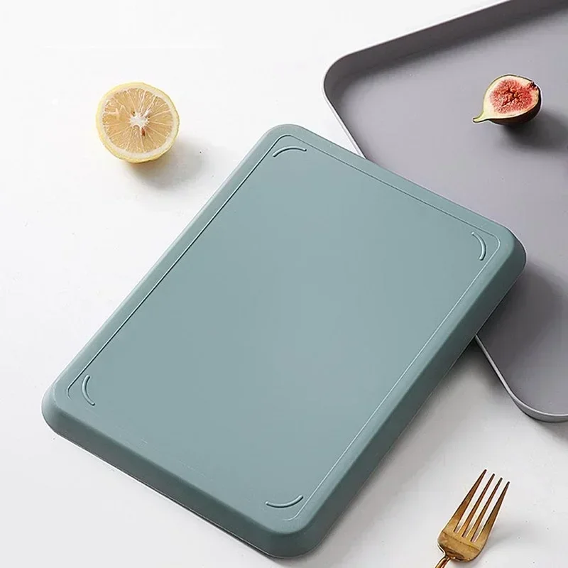 New Nordic PP Pallet Plastic Tray Food Bread Pan Green Rectangular Storage Household Kitchen Supplies Hotel Service Tray Dessert