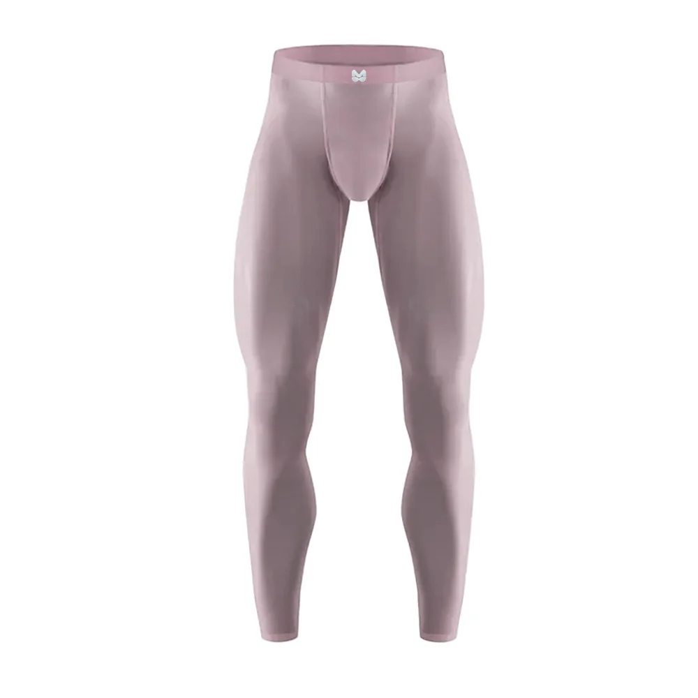 Pantaloni da yoga nudi in seta di ghiaccio estate sottile leggings ultrasottili senza cuciture da uomo traspirante esercizio fitness pantaloni