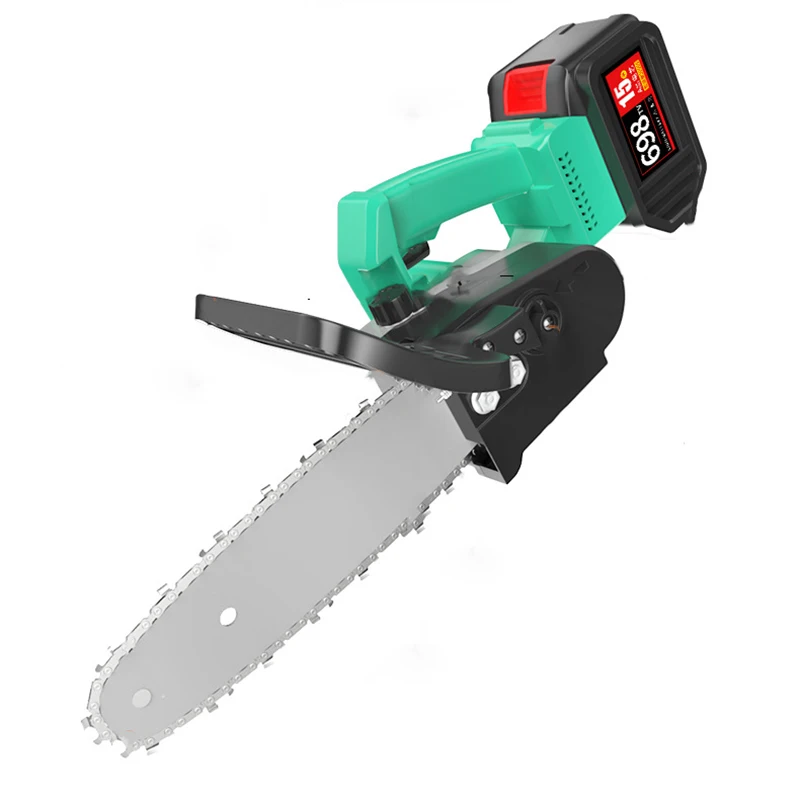 

10'' Cordless Chainsaw Adapter Chain and Bar Professional Cutting Machine Attachment Electric Chainsaw Power Tools