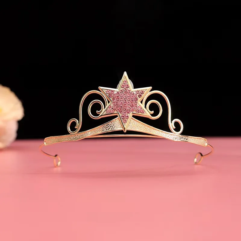 Princess Crown Five-pointed Star Birthday Tiara Headwear