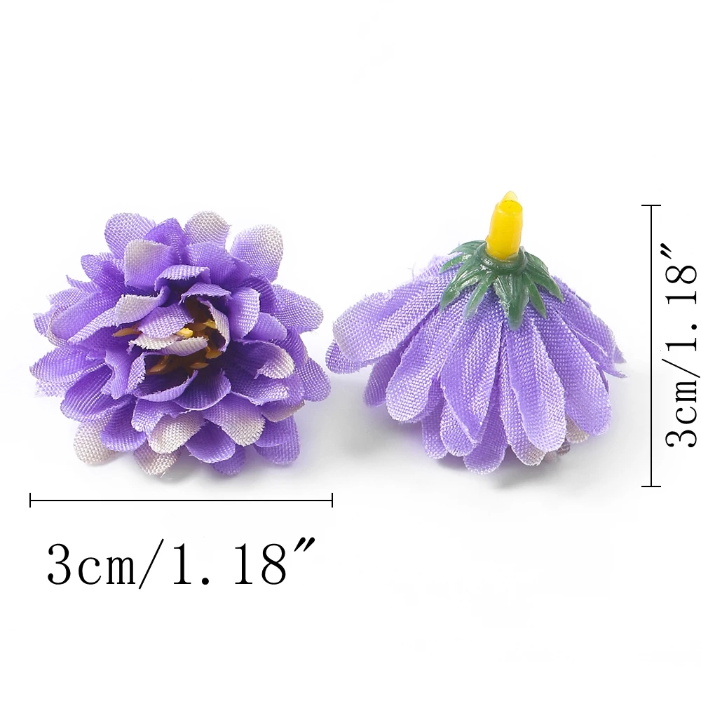 10/20/50 قطعة بوكيه ورد صناعي رؤساء زهرة الحرير الصغيرة مقلد زهرة غرفة المنزل الديكور إكليل ذاتي الصنع اكسسوارات ديكور الزفاف