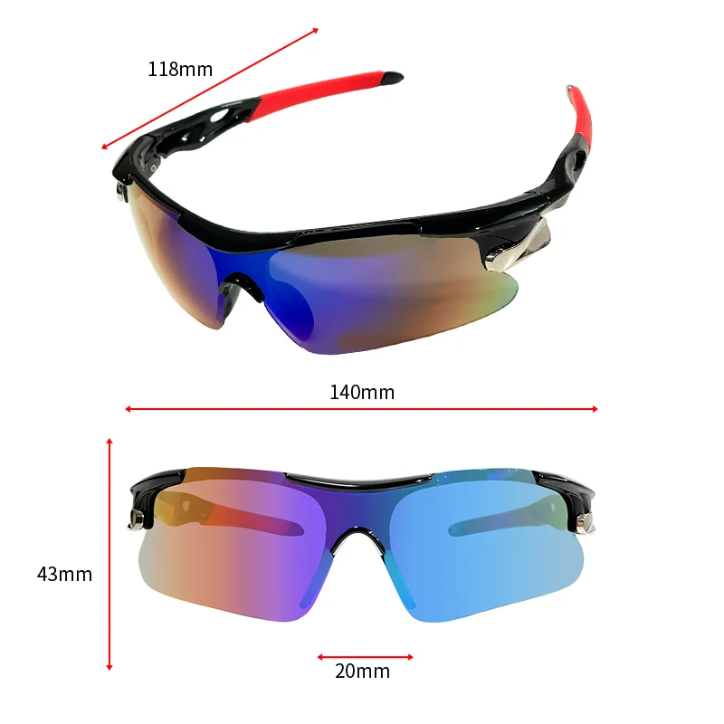 Photochromic Cycling Glasses, Polarized Bike Glasses, Day and Night Dual-Use Riding Goggles,Yellow