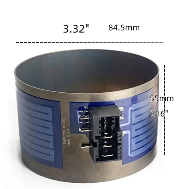 Ciclo de calentamiento de lavavajillas, anillo de calentamiento de película gruesa para lavavajillas Siemens/Bosch, 2080W, 230V