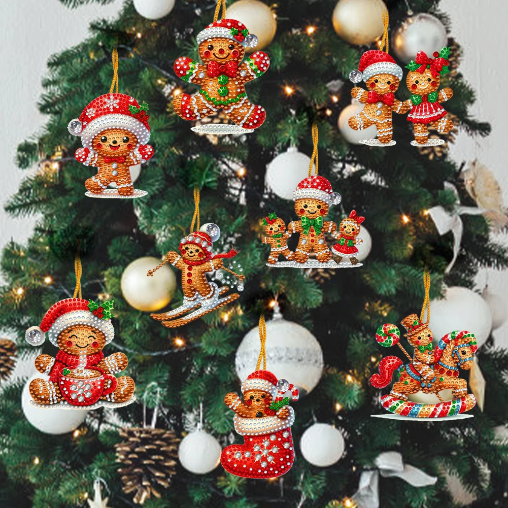 مثقاب معلق على شكل خاص ، ديكور عيد الميلاد ذاتي الصنع ، قلادة حجر الراين خماسية الأبعاد ، مثقاب موضعي ، فن الماس الكرتوني ، نافذة بيندا ، 8. #5