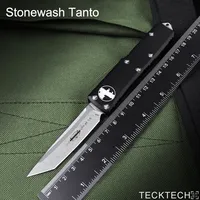 UTX-85 TANTO T/E Blade Micro Tech Knife UTX85 UT UTX 85 UT CNC T6 Handle Self Defense Combat Tactical Pocketknife Best Ver