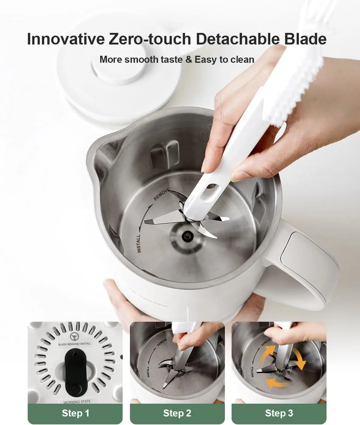 Средство для приготовления орехового молока, автоматическая машина для миндального молока на 42 унции для домашнего растительного молока, овся, сои, безмолочных напитков, соевого молока