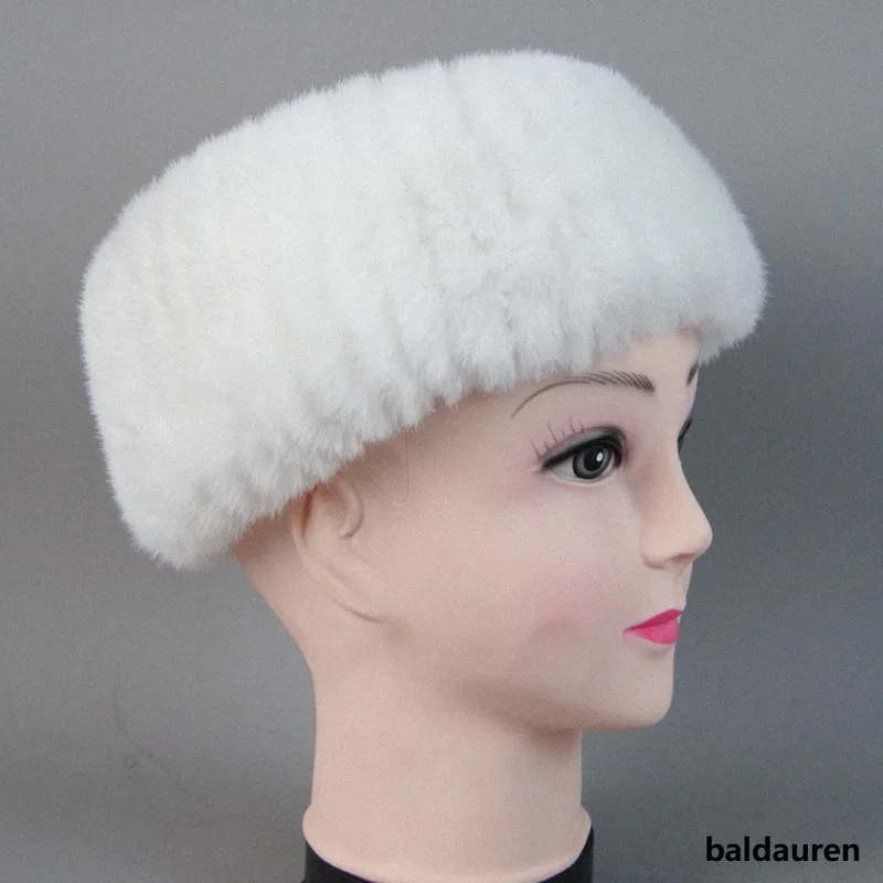 Brand Hot Sale Women Real Rex Rabbit Fur Scarf Girls Warm Soft Knitted Good Elastic Rabbit Fur Headband Natural Fur Ring Scarves