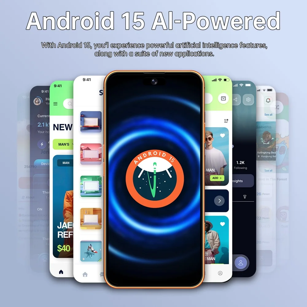 K-Touch Hot I17 Pro Max 7.3HD Cell Phone 22G+2TB Mobile Phones Android 15 Smartphone 5G Dual SIM 7800mAh Unlocked Global Version 16+48MP Cellphones