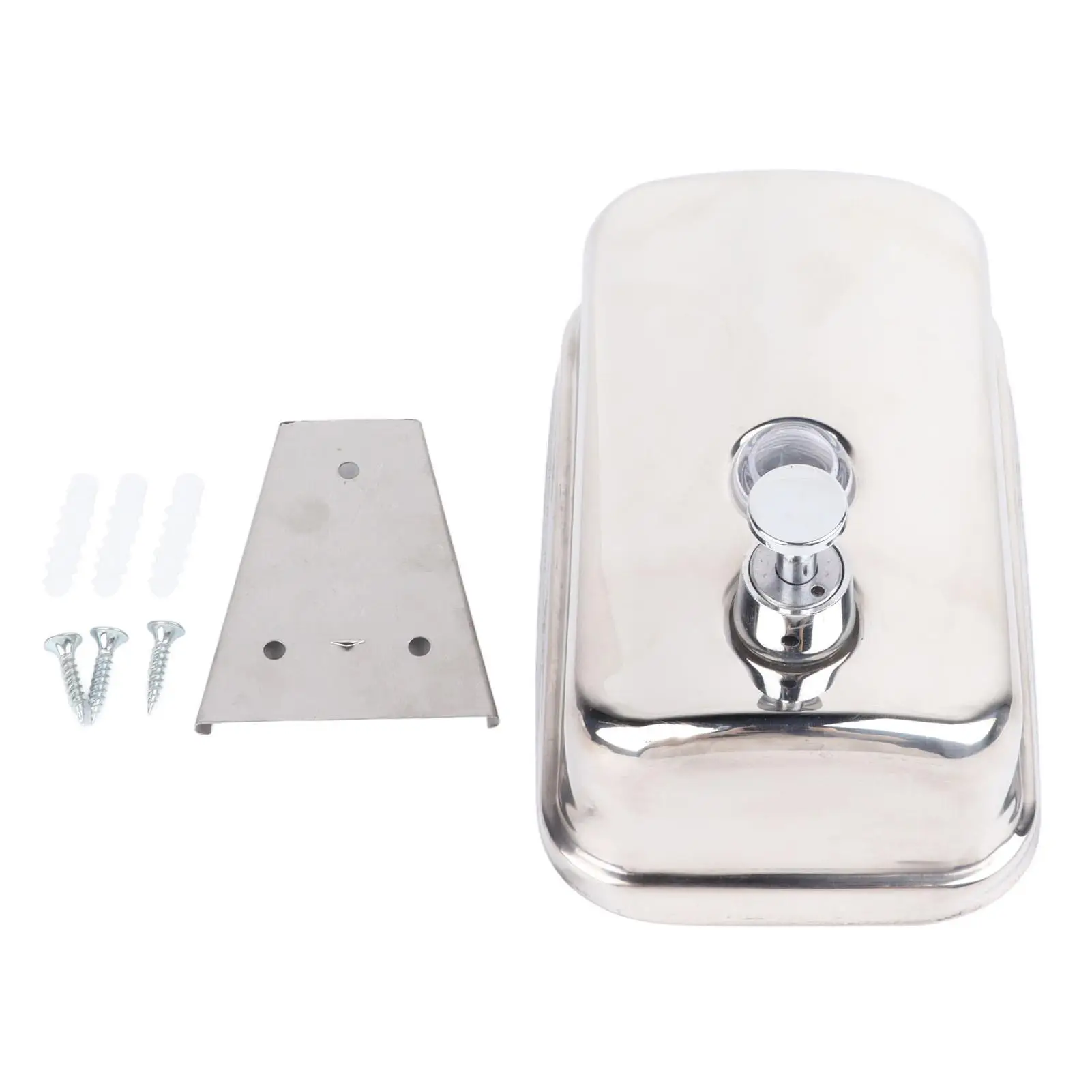 

Дозатор для мыла для ванной комнаты, 500 мл, настенное крепление из нержавеющей стали, легко заправка и установка для мыла и шампуня