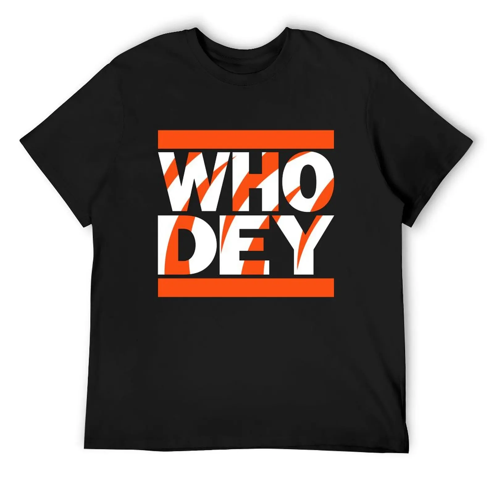 WHO DEY DMC - Light on Dark T-Shirt vintage tops anime t shirts men workout shirt