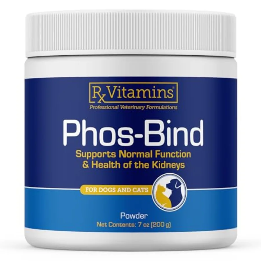 

Phos-Bind - Kidney Support Supplement Powder - Phosphate Binder for Cats and Dogs for Kidney Health - Supports Normal Kidney Cl