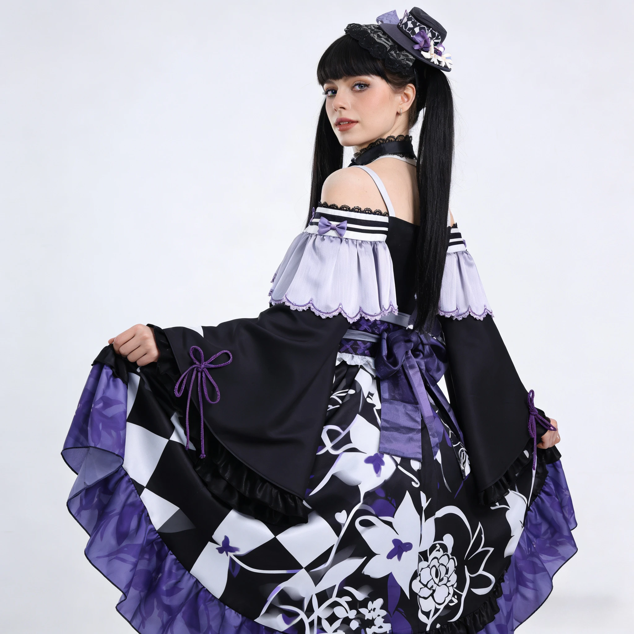 أنيمي ماهو شوجو نو ماجو سايبان هوشو ماجو الساحرة محاكمة الفتيات السحرية تأثيري الحكم لعب الأدوار زي عيد الميلاد شعر مستعار