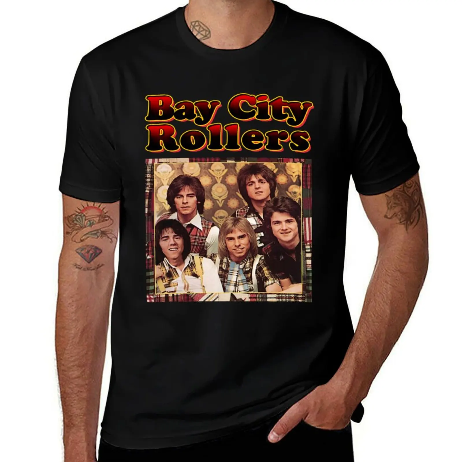 

Bay City Rollers T-Shirt for a boy graphic t shirt vintage quick-drying mens designer t shirt