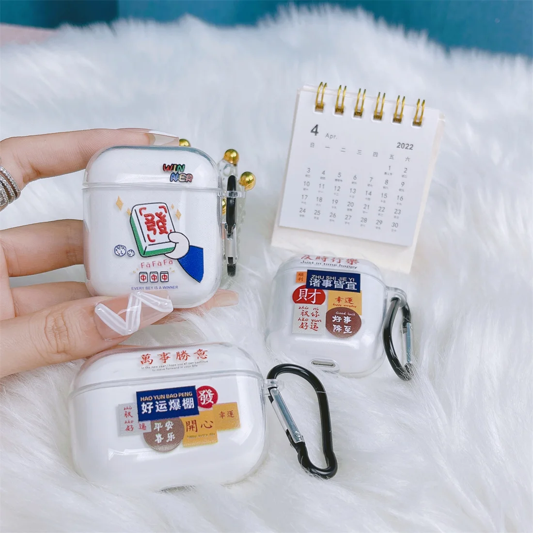Earphone Cases with Hangings for Apple AirPods 1/ 2/ 3/4/ Pro 2 Protective Cover Headphone Accessorie Protective Box