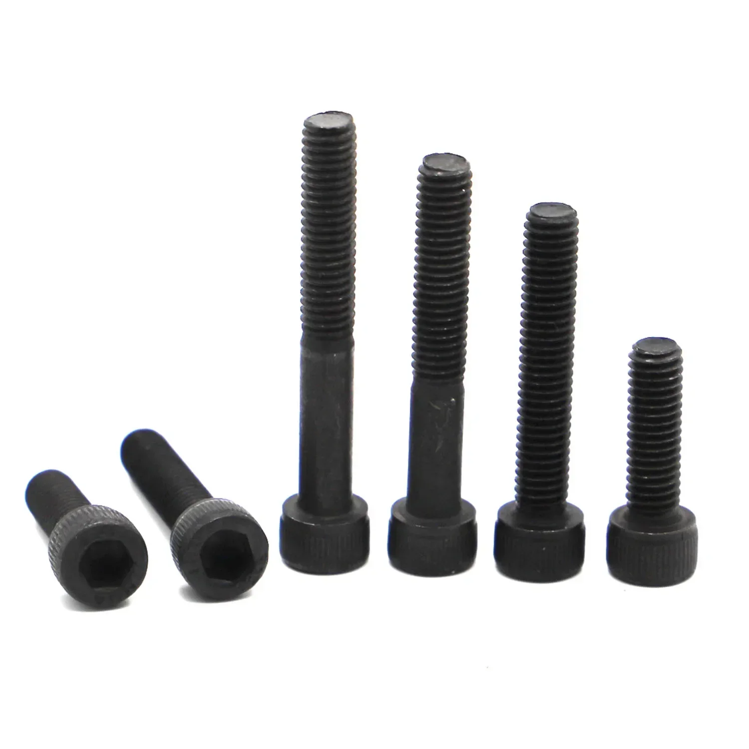 2-50PCS Hexagon Allen Hex Socket Cup Head Screw M1.6 M2 M2.5 M3 M4 M5 M6 M8 M10 Black Grade 12.9 Carbon Steel Bolts Din912