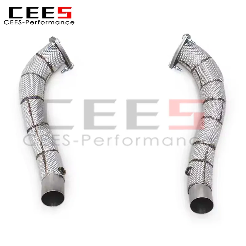 CEES Performance Exhaust Downpipe for Ferrari California 4.3L 2009-2014 Stainless Steel Straight Header Car Exhaust Pipes System