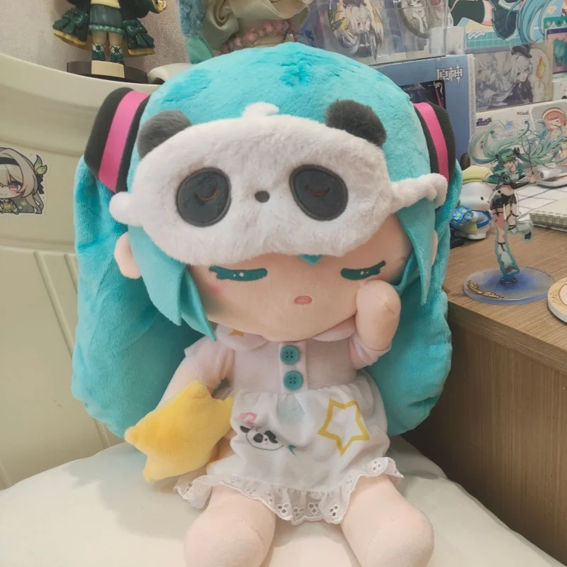 オリジナル30cm初音ミクぬいぐるみ-睡眠版-ふわふわで可愛い漫画風枕、ソファの飾り