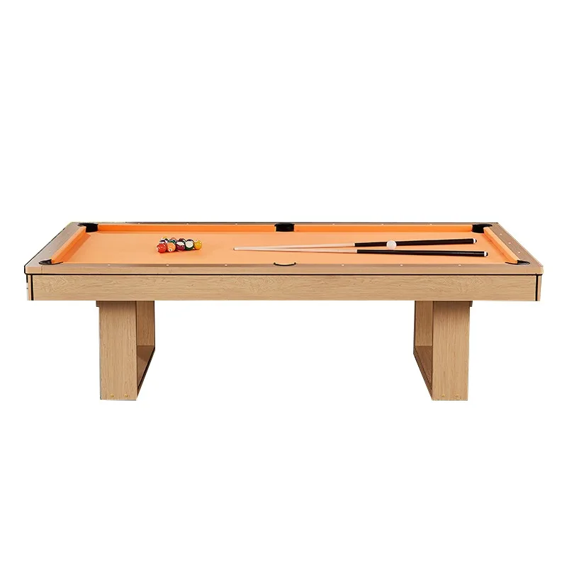 

Airo S.Q.F 8ft Slate MDF Snooker Table Modern Orange Tablecloth Custom-Size Wooden Board Cue for Casual Games Sports Style