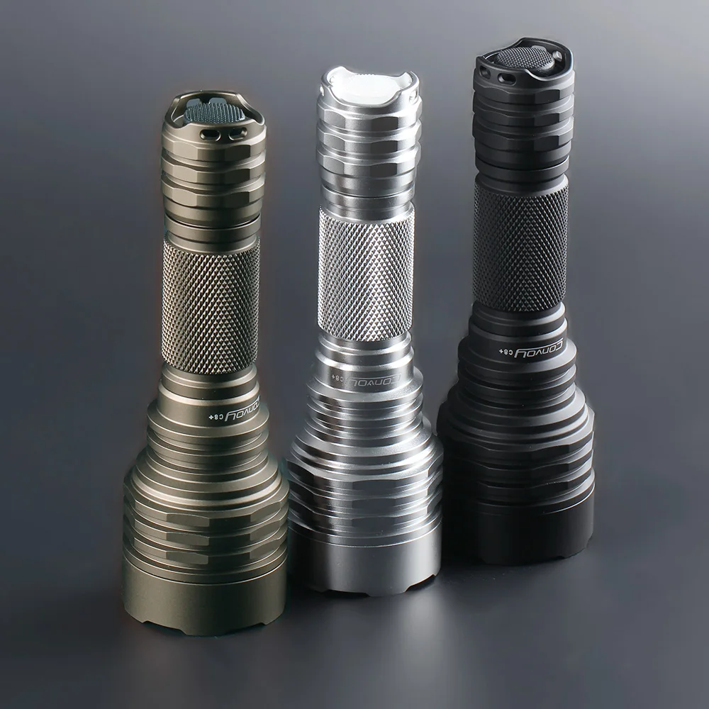 C8 Convoy ไฟฉายบวกกับ Luminus SFT40 LED lanterna 18650ไฟฉายแบบพกพาตั้งแคมป์ตกปลาทำงานแฟลช latarka