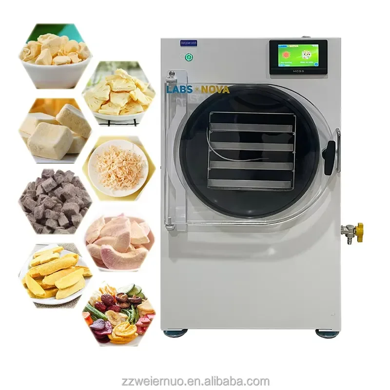 4 Tray Portable Freeze Dryer Machine 0.4m2 Home Food Dehydrator for Vegetable Fruit Meat Preservation Kitchen Appliance