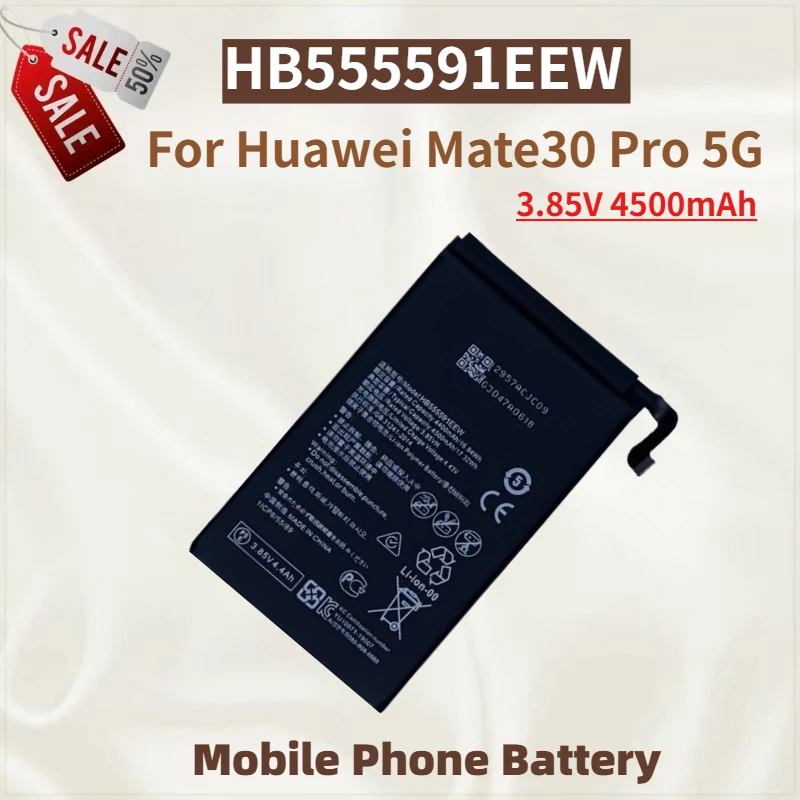

Brand New HB555591EEW Mobile Phone Battery 3.85V 4500mAh For Huawei Mate30 Pro 5G High Quality Replacement Battery