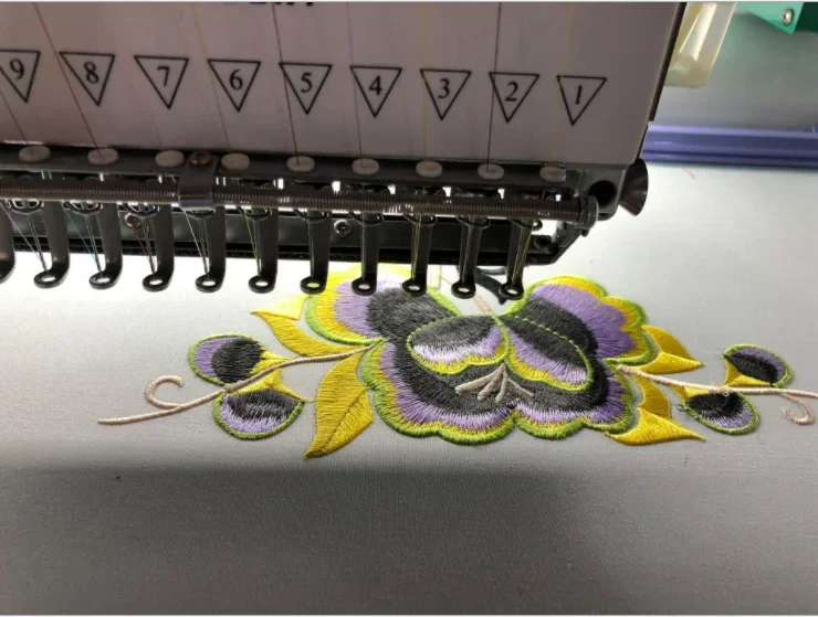 QS-1201 Single Head Computerized Embroidery Machine Dahao Computer for T shirt logo label Embroidery Machine